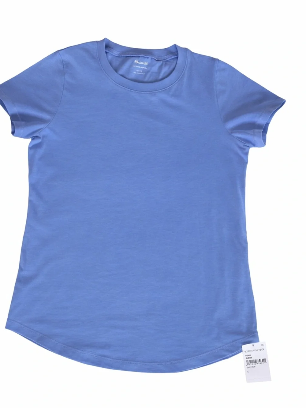 NWT Madewell Short-Sleeve Crewneck Tees in Green & Blue (2-Pack) - Picture 2 of 5
